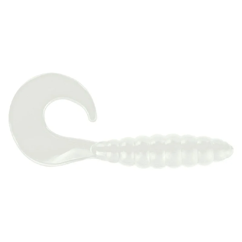 Apex Curly Tail Grub 3"" White