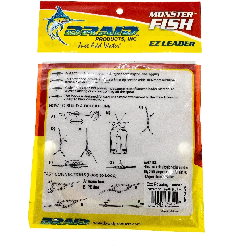 Braid Saltwater EZ Leader - Popping