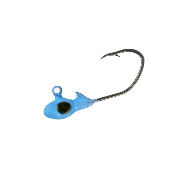 Crappie Pro Overbite Sickle Jigheads Qty 10 Moglo Blue