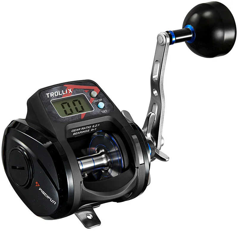 Piscifun® Trollix LCD Line Counter Digital Reel, 6.2:1 Trolling Fishing Reel