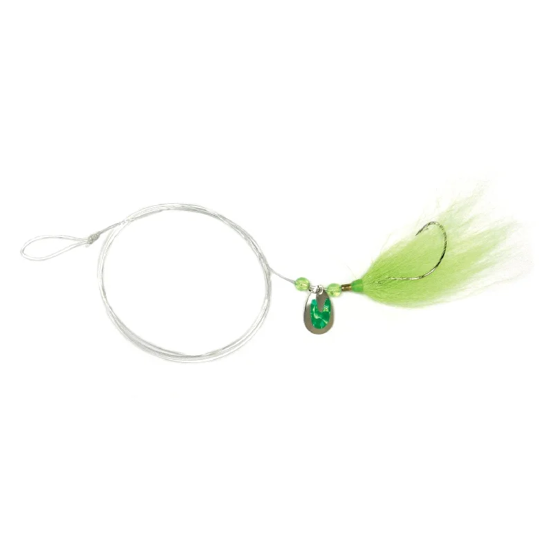 Chartreuse Tail, Silver/Chartreuse Blade