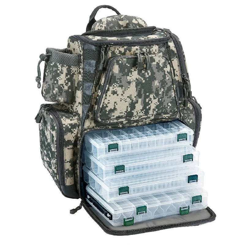 Digital Camo Backpack with Four Trays