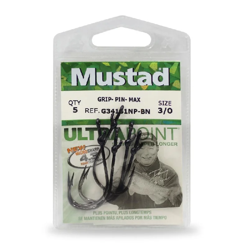 Mustad G34131NP-BN Grip-Pin Max Hooks