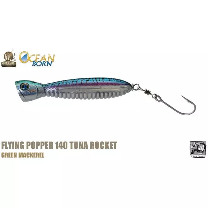 Ocean Born Flying Popper 140 Tuna Rocket 5-1/2"" 3.5 oz.