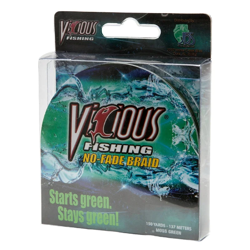 Vicious Fishing No-Fade Braid 100Lb 150 Yds Moss Green