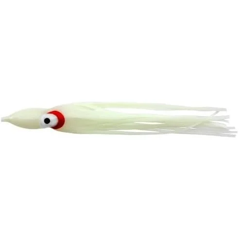 Zak Tackle 4.5"" Challanger Squid Pure Glow 3 Pack